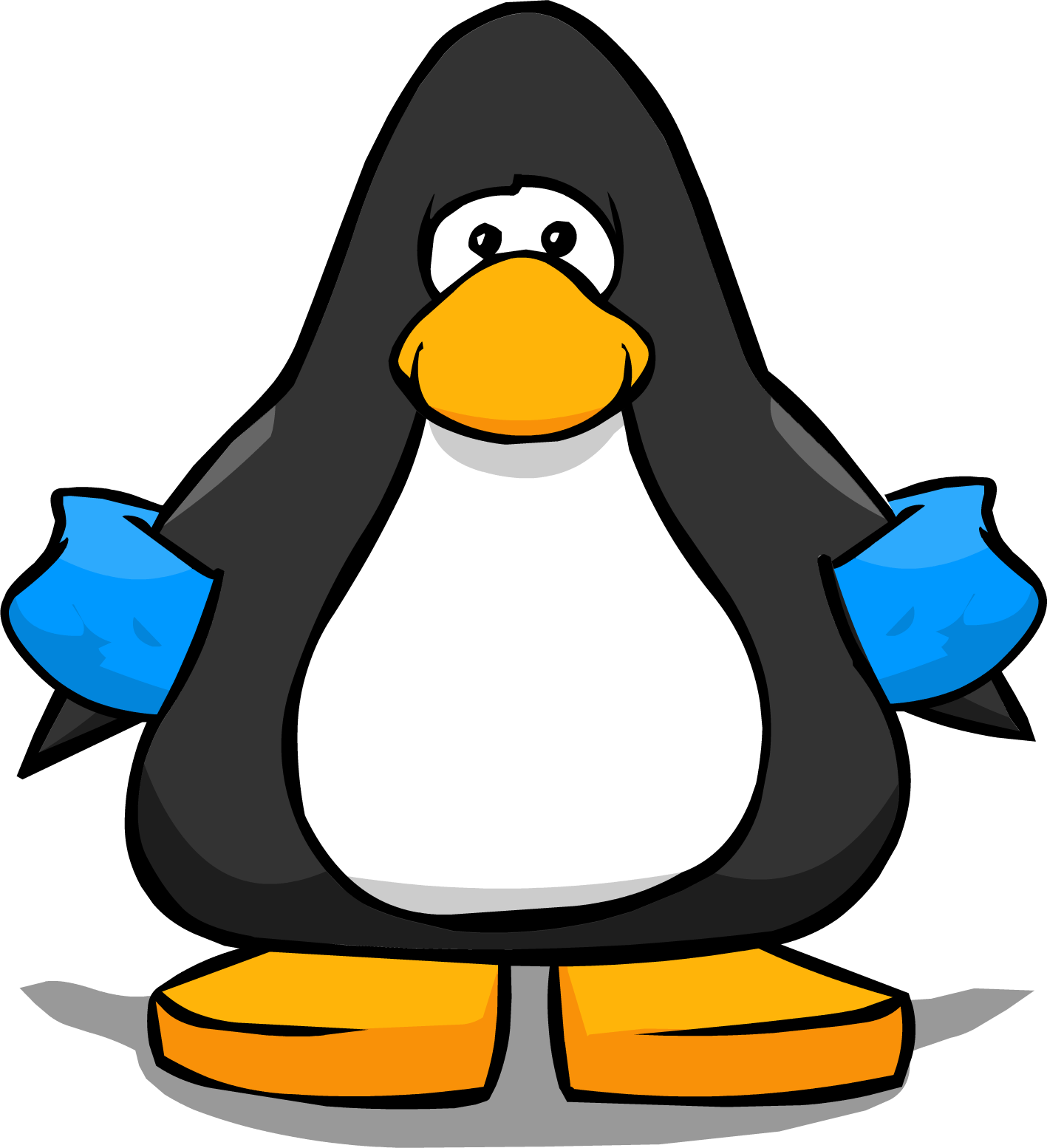 Blue Water Wings From A Player Card - Club Penguin 3d Glasses (1417x1554)