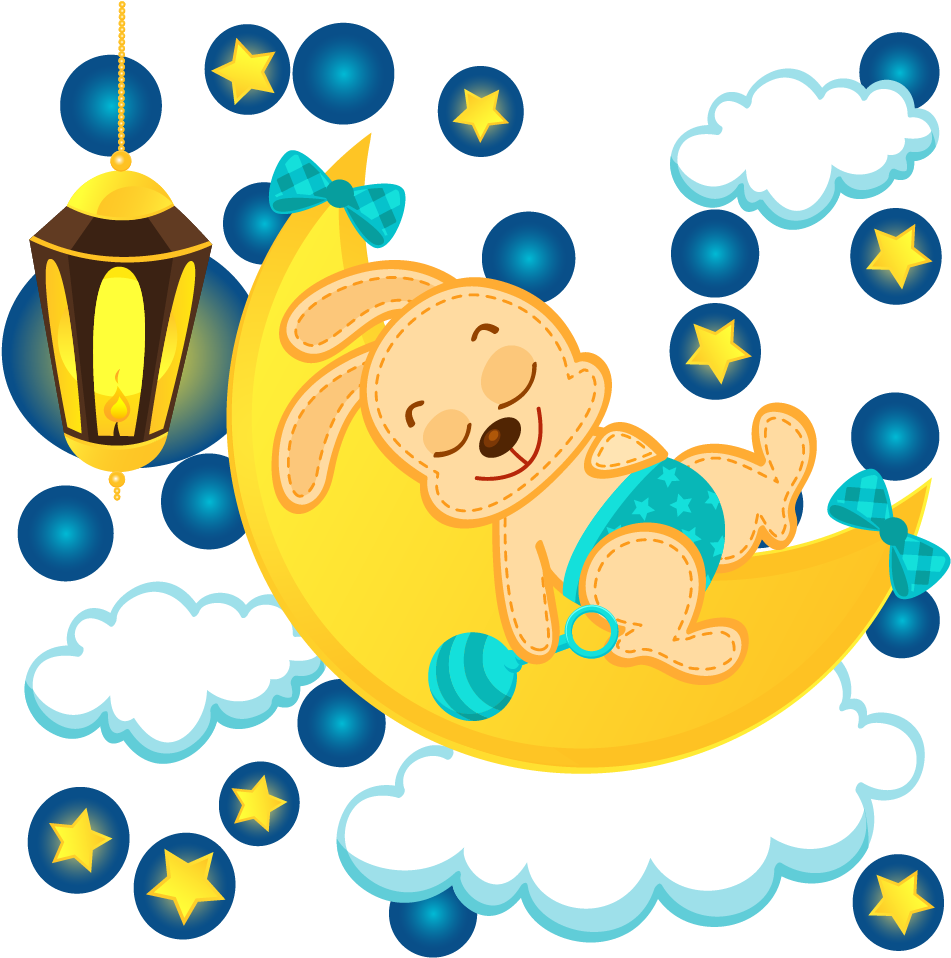 Vector Cartoon Fantasy Moon Star - Vector Cartoon Fantasy Moon Star (1250x1250)