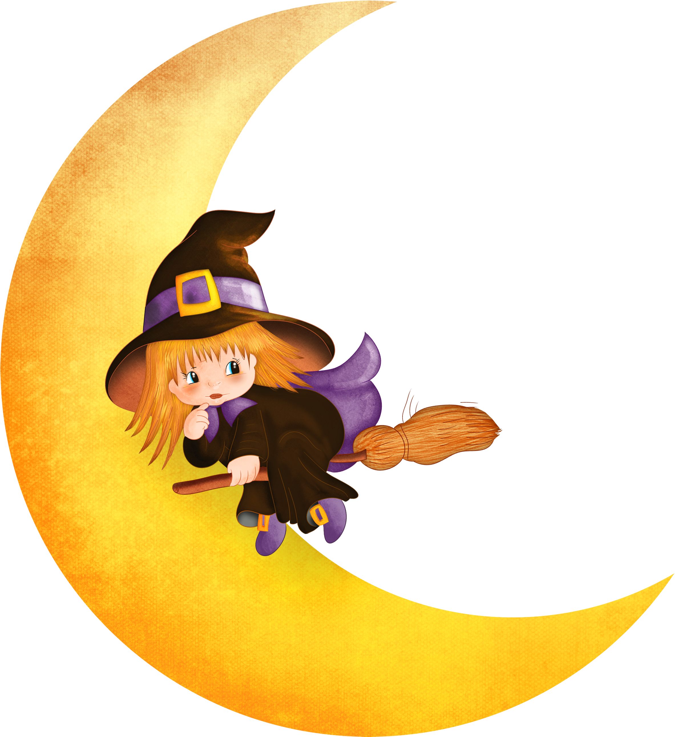 Cartoon Moon And Stars Images - Clipart Halloween Moon (2400x2617)