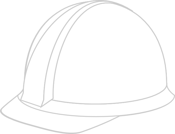 Hard Hat Art - White Hard Hat Vector (600x459)