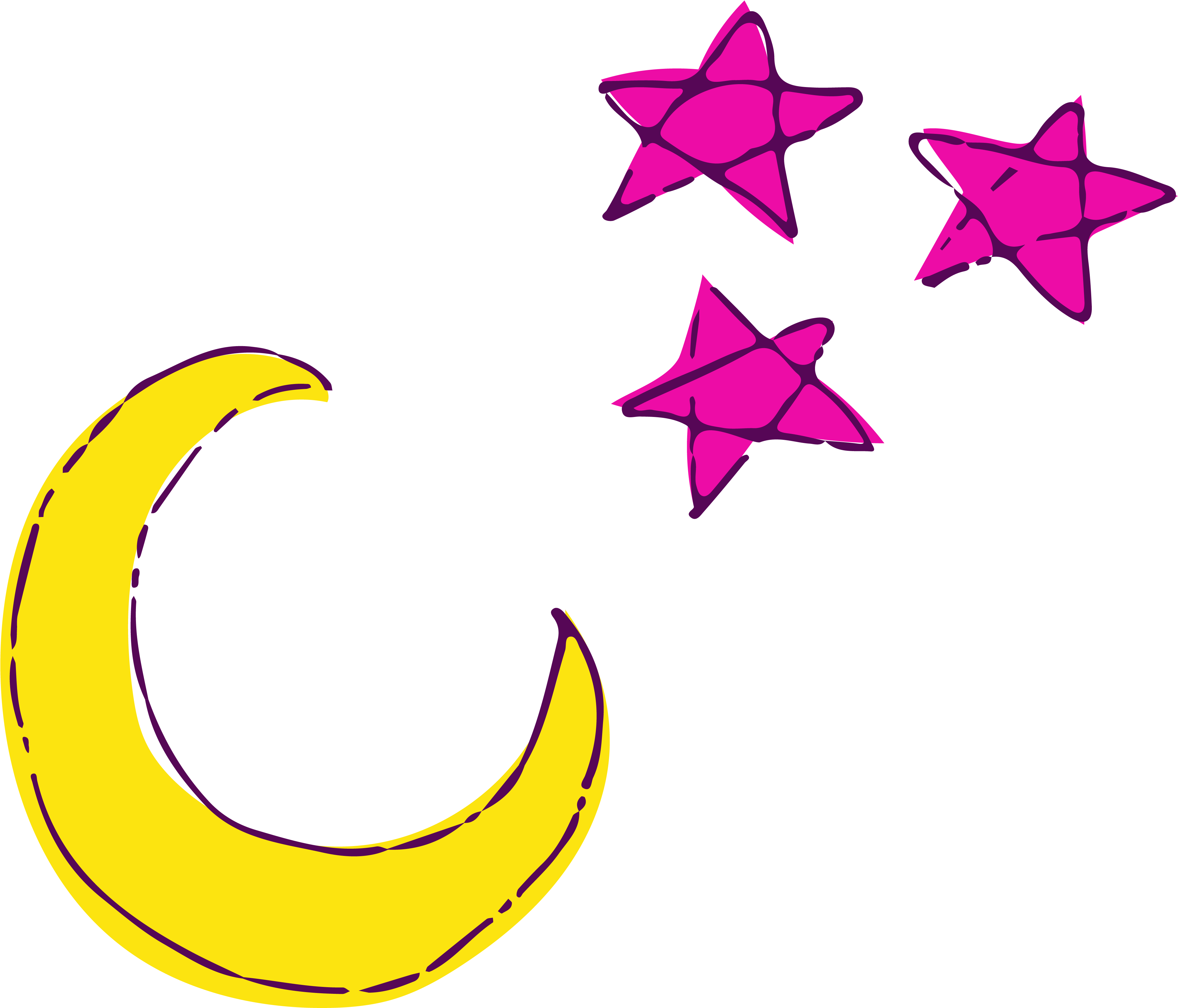 Moon Star Euclidean Vector - Moon Star Euclidean Vector (5000x5000)