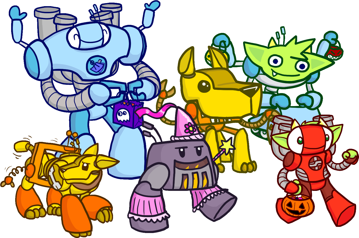 Gremlin Halloween - Cartoon (1533x1020)