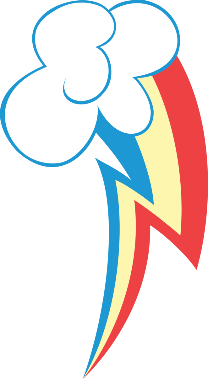 Rainbow Dash Cutie Mark Vector By Mortris - Rainbow Dash Cutie Mark (662x1208)