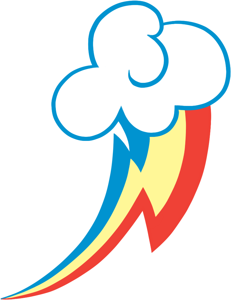 Rainbow Dash Cutie Mark By Catiron - Rainbow Dash Cutie Mark (834x1059)