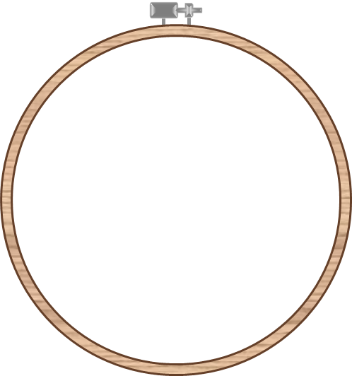 Embroidery Hoop Clipart - Circle (498x532)