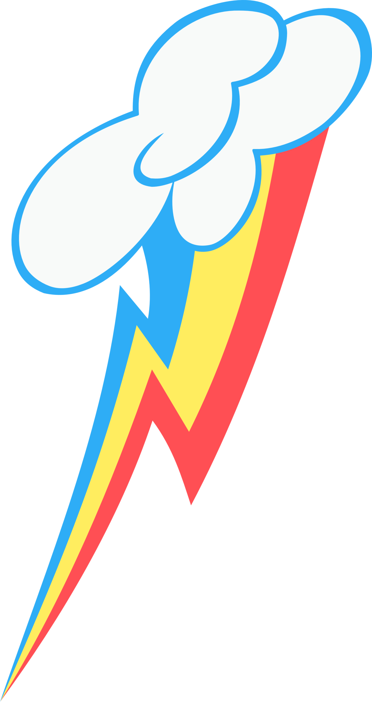 Rainbow Dash's Cutie Mark Vector By Arroyopl - My Little Pony Rainbow Dash Cutie Mark (1280x2415)