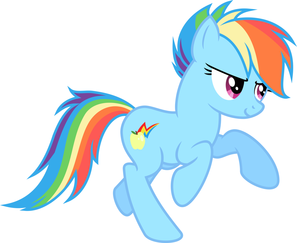 Absurd Res, Alternate Cutie Mark, Alternate Hairstyle, - Rainbow Dash Alternate Cutie Mark (1253x1024)