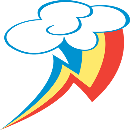 Rainbow Dash's Cutie Mark - Rainbow Dash Cutie Mark Rainbow (420x420)