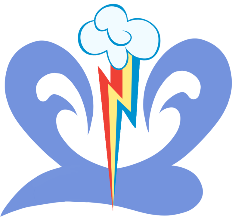 Rainbow Dash Cutiemark Fusion By Mallyazure - Soarin And Rainbow Dash Cutie Mark (894x894)