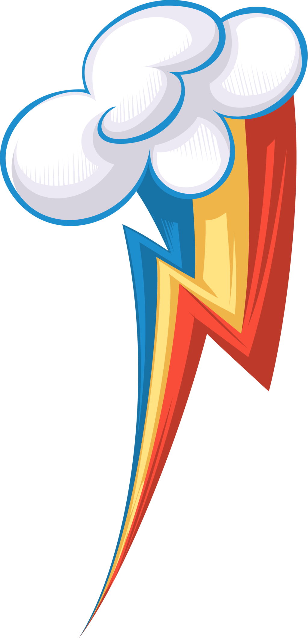 Rainbow Dash's Cutie Mark, Restyled By Spokesthebrony - Rainbow Dash (1024x2118)