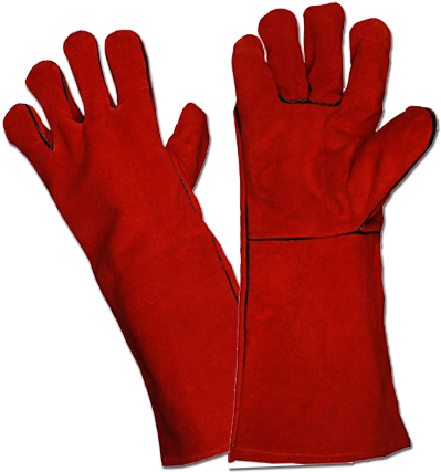 Red Welding Gloves - Welding Gloves Red (450x450)