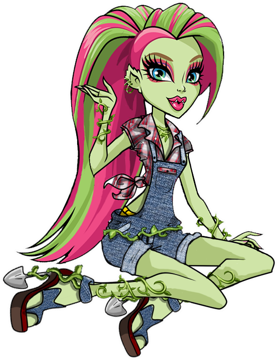 Venus Is A Farmer - Monster High Dolls Cartoon (566x734)