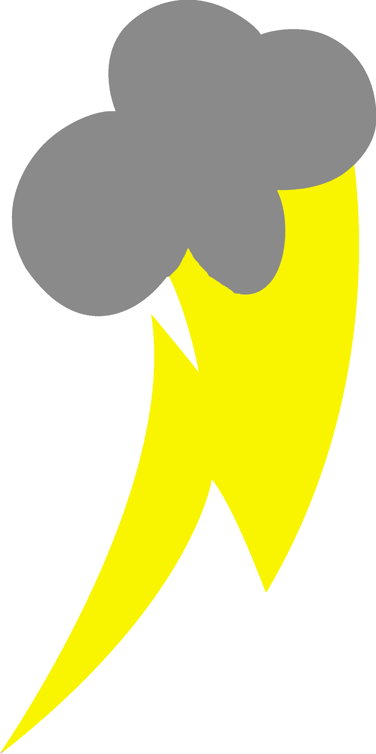 Lightning Dash S Cutie Mark Blue Lightning Bolt Cutie - Mlp Lightning Bolt Cutie Mark (1280x2563)