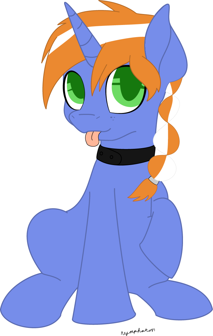 Nymphanon, Braid, Collar, Fallout Equestria, Fallout - Cartoon (681x1077)