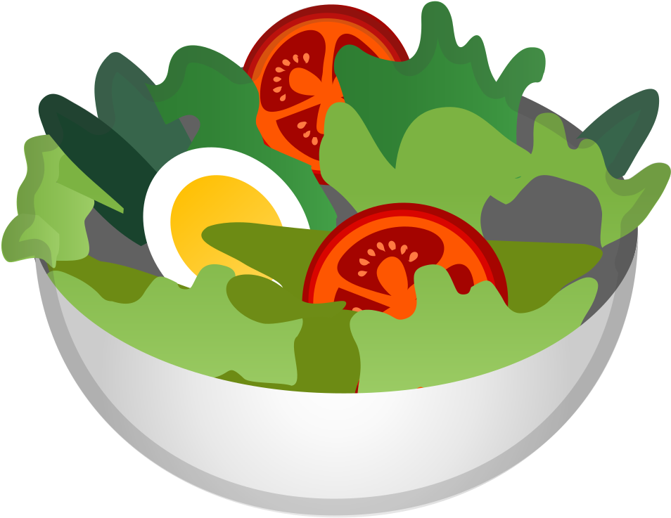 Green Salad Icon - Google Salad Emoji (1024x1024)