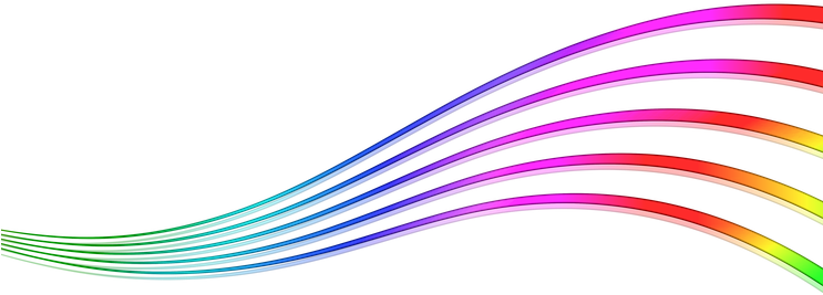 Colorful Music Notes Transparent Clipart Free (742x340)
