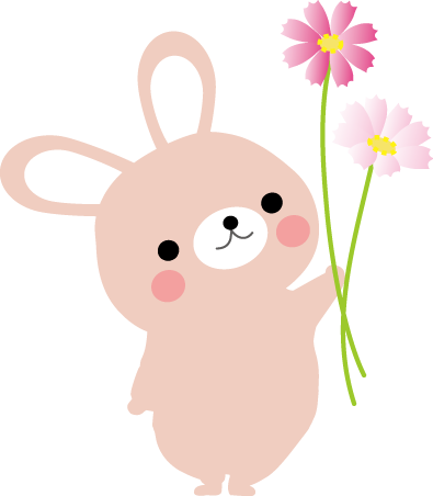 11, - かわいい うさぎ の イラスト (395x452)