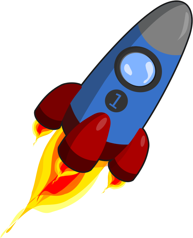 Rocket Blue And Red Clipart - ! 5'x7'area Rug (631x800)