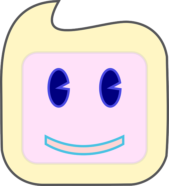 Face, Smiley, Happy, Speech Bubble, Bubble, Speaking - Square Smiley Face (583x640)