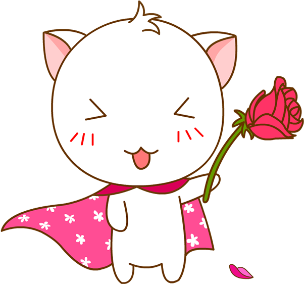 小花猫玫瑰花 - Cat (640x640)