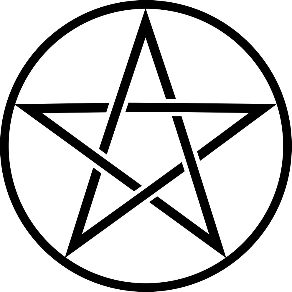 Pentacle Png - Circle With Star Inside (991x991)