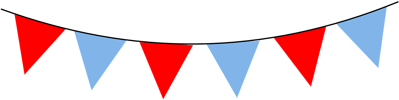 Blue And Red Bunting (1280x640)