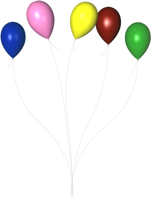 Stock Png Multi Colour Balloon By Maureenolder - Color (900x675)