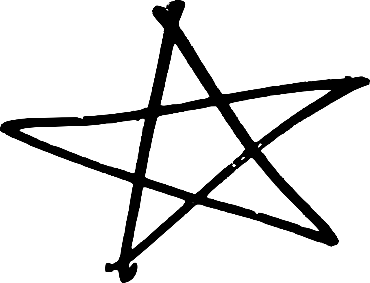 Graffiti Central - Graffiti Star Transparent (1280x981)