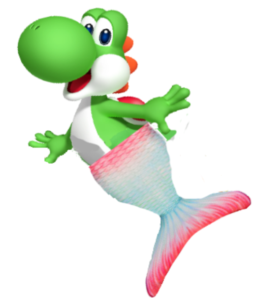 Mermaid Yoshi - Return To Woolly World [book] (531x598)