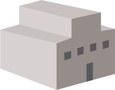 Warehouse Symbol - Warehouse Building Vector Free (400x312)