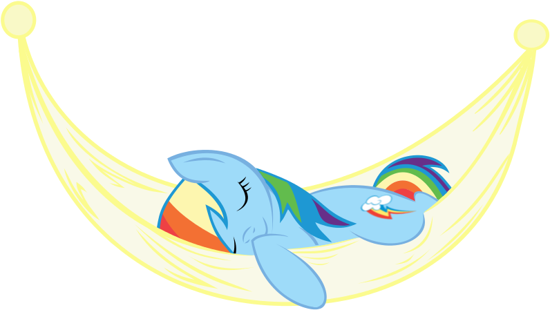Rainbow Dash Hammock By Rainbowdash038 - Cartoon (900x660)