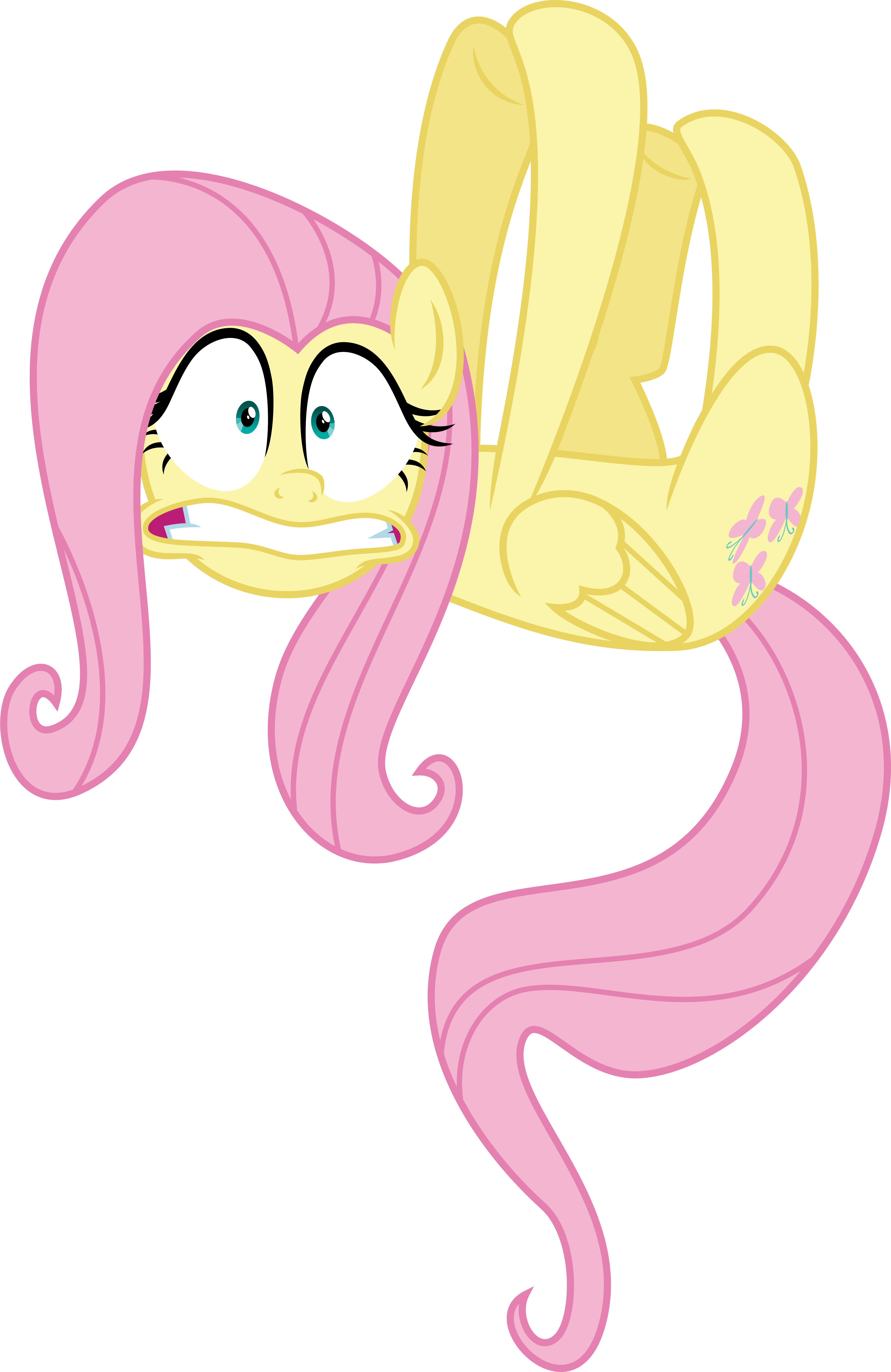 Very Scared Fluttershy By Osipush Very Scared Fluttershy - Art (3567x5491)