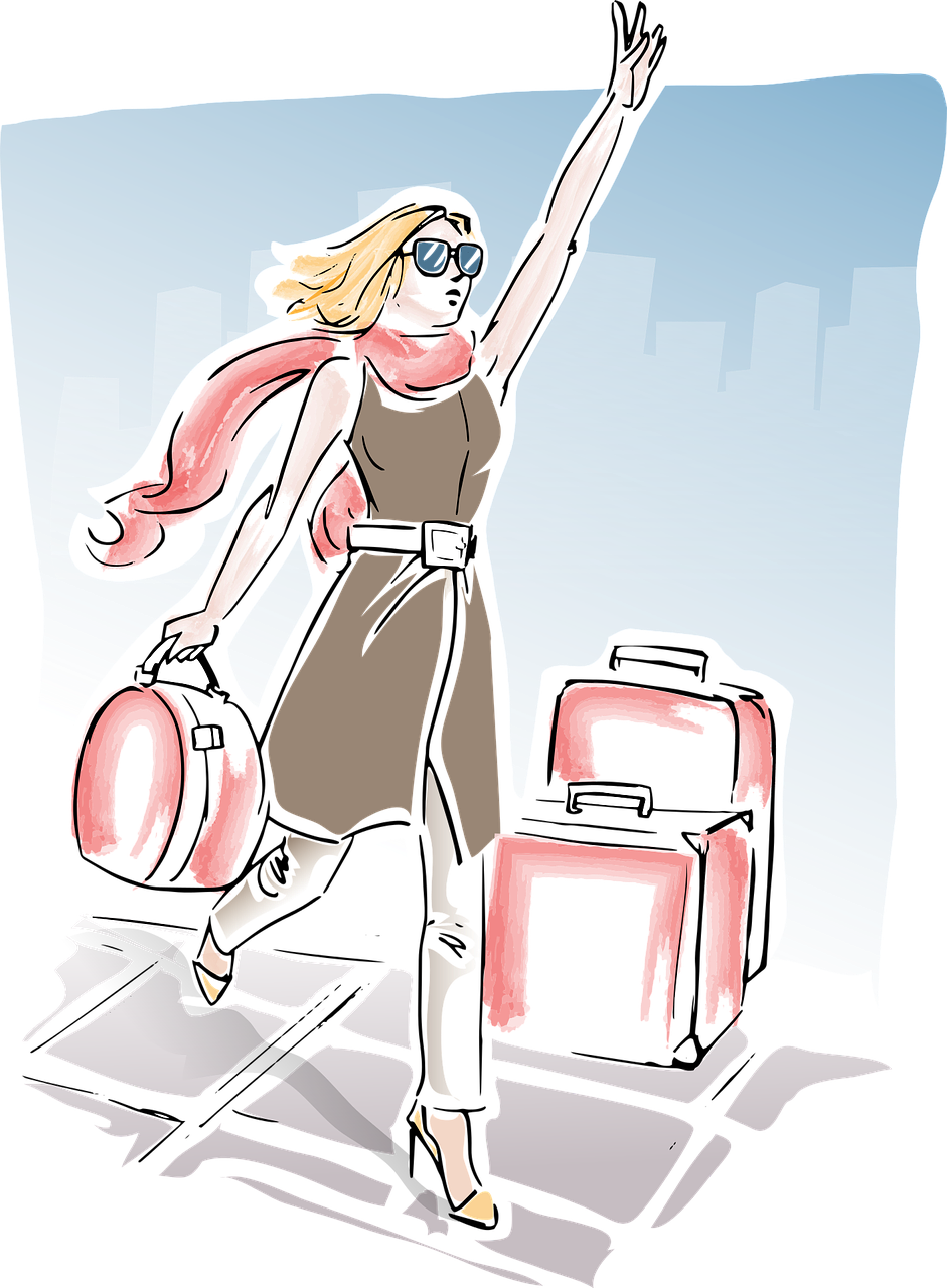 Você É Daquele Tipo Que Compra Um Protetor Solar Novo - Travel Girl Clipart Transparent (941x1280)