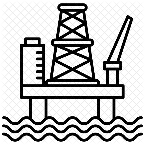Oil Platform Icon - Drilling Rig (512x512)