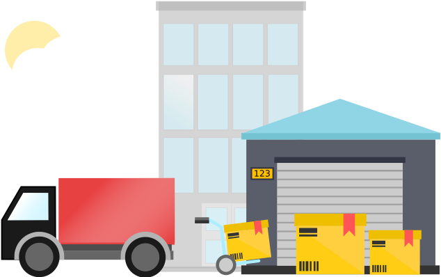 Smarter Processing Of Online Orders - Transport And Warehousing Png (698x408)