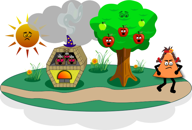 The Apple-tree, Which Cried, “oh, Shake Me Shake Me - Cartoon (667x451)