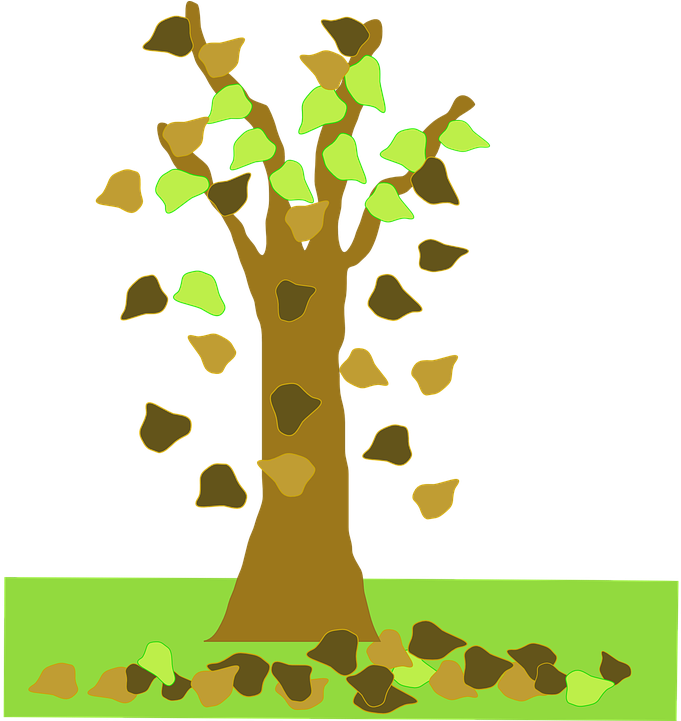 Autumn Tree Clipart 25, - Animated Fall Clip Art (813x720)