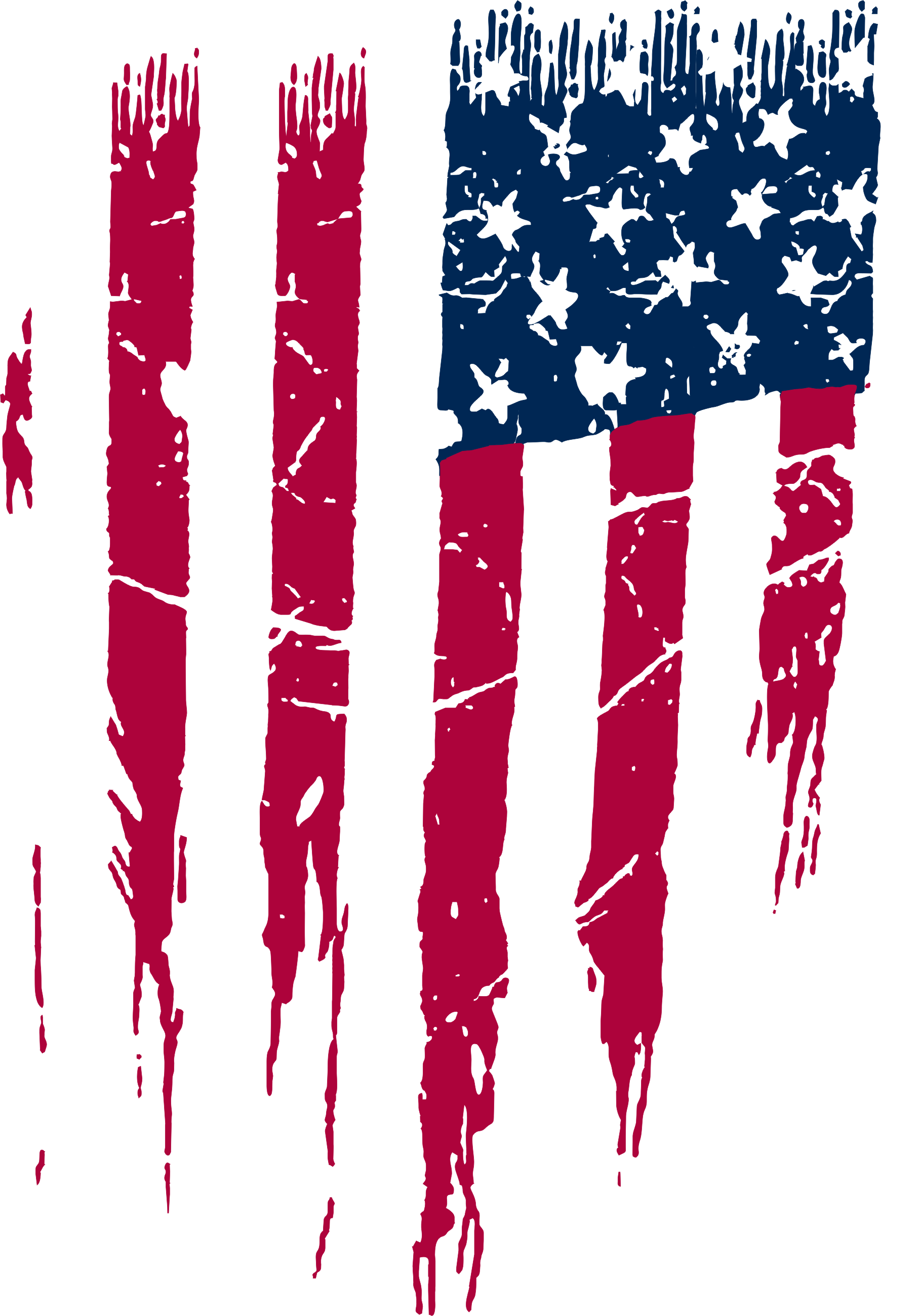 Women's Usa Flag Distressed Tie Waist Dress Swimwear - Distressed Usa Flag Png (1815x2600)