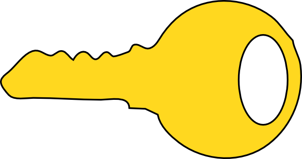 Key Clip Art At Clker - Clip Art (600x317)