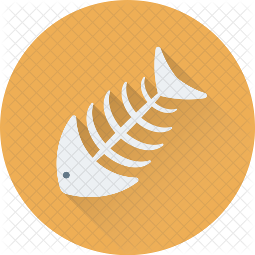 Fish Bone Icon - Fish Bone (512x512)