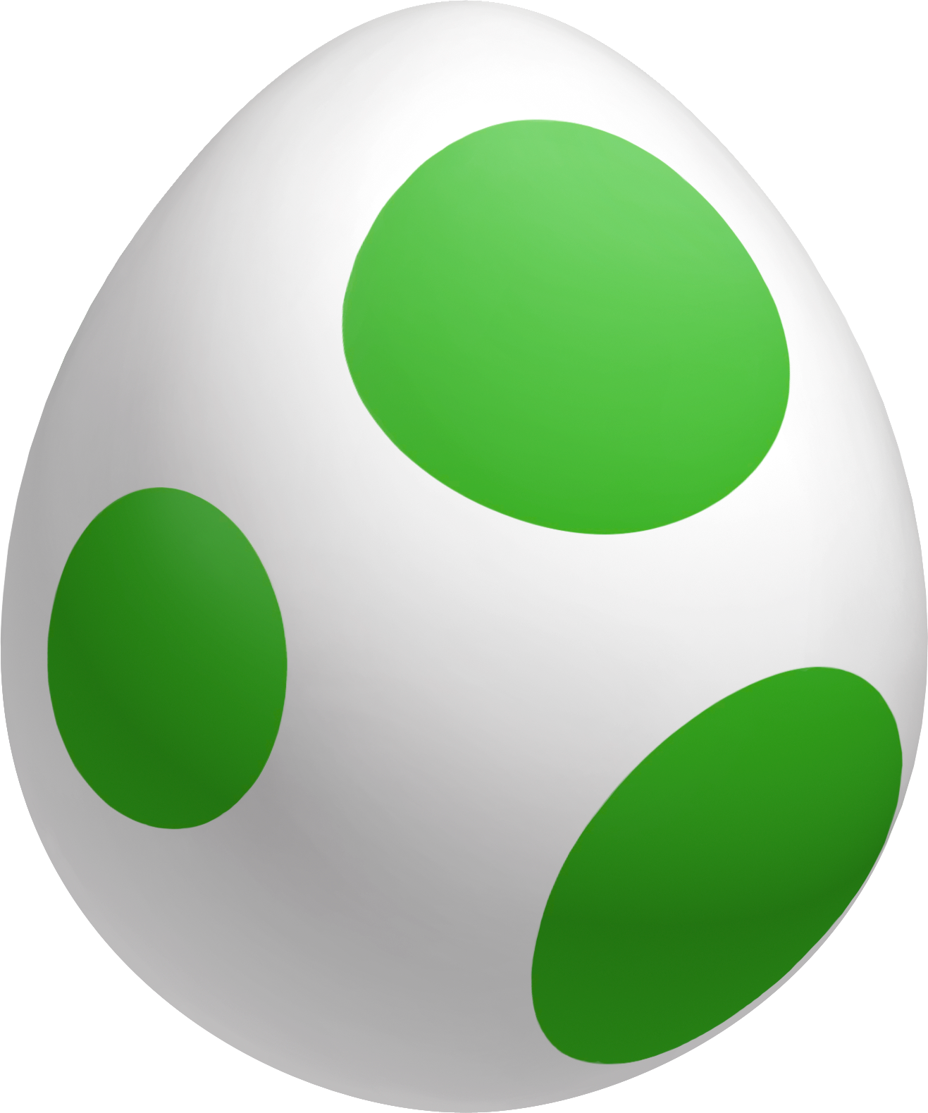 Yoshi Egg Easter Green Cute Kawaii Round Circle Baby - Mario Egg (1317x1579)