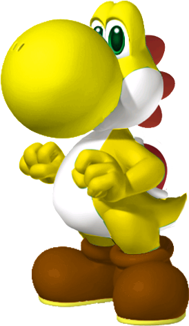 Yoshi Clipart Fantendo - Yellow Yoshi (322x503)