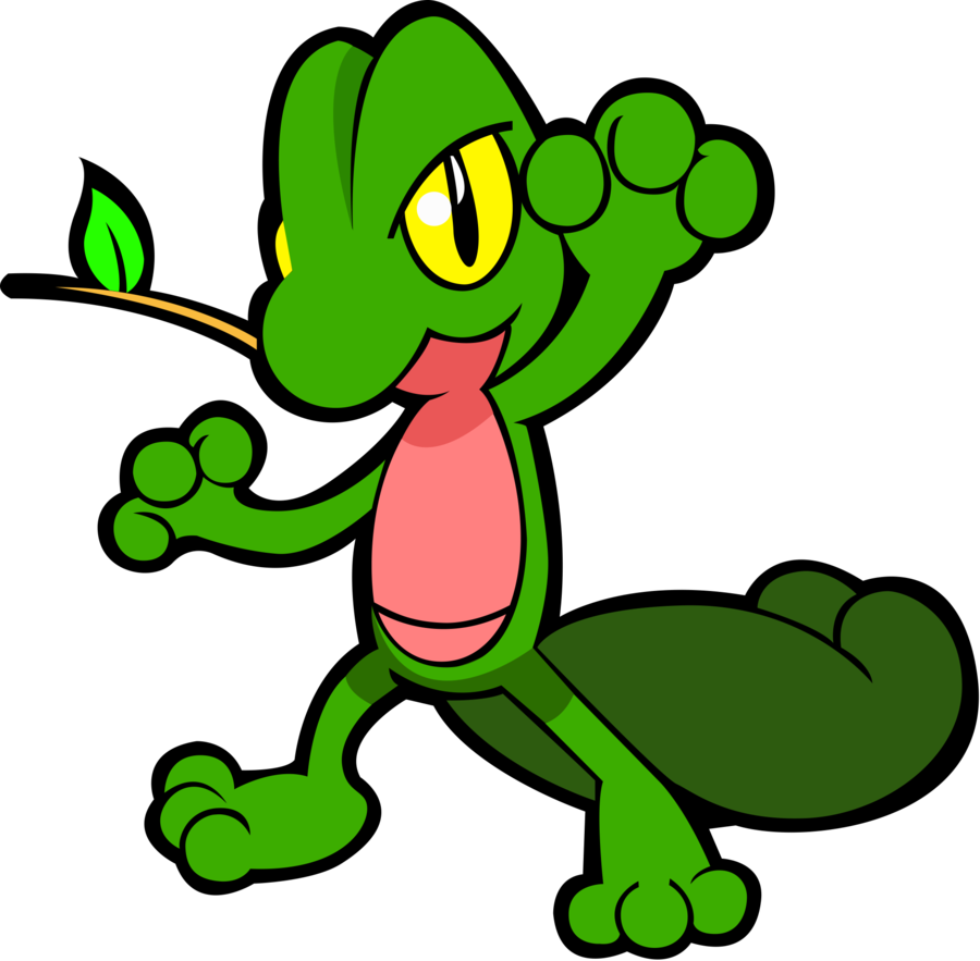 Treecko By Kuyanix On Deviantart - Treecko Png (900x883)
