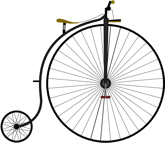 Penny Farthing Bike Grand Bi 555px - Bicicleta De Rueda Alta (555x484)