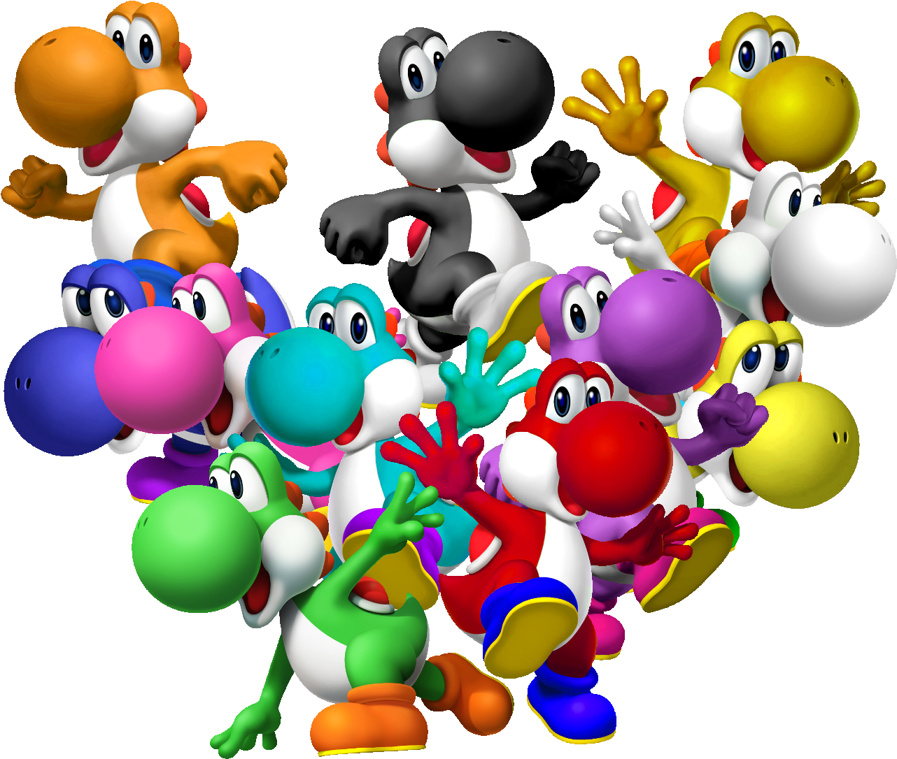 >ctrl F Yoshi >to My Surprise >multiple People In This - Yoshi Mario (1300x1100)