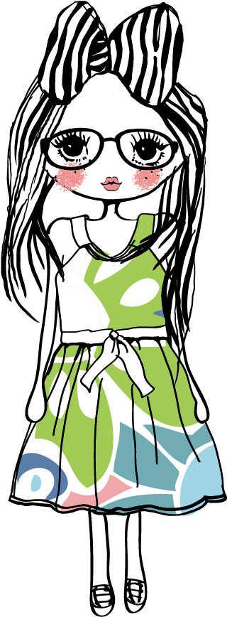 Girl Drawing Clip Art - Girl Drawing Clip Art (1000x1000)