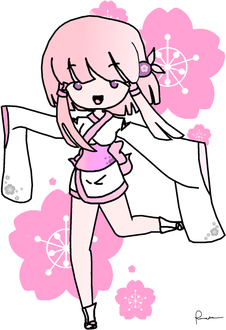 Cherry Blossom Kimono By Rinadon - Cherry Blossom (753x1062)