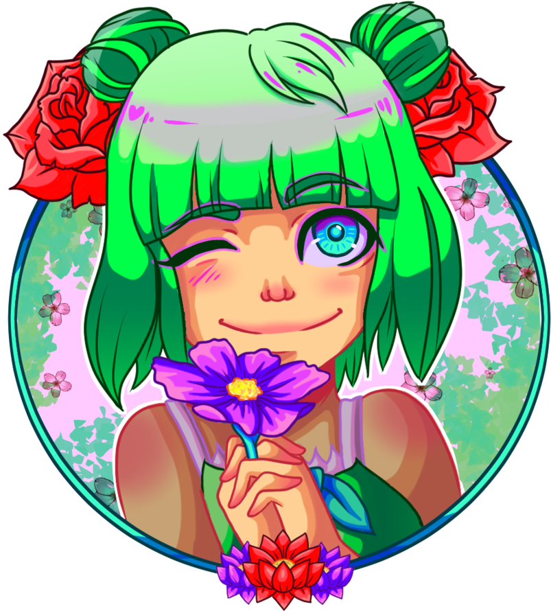 Flower Girl By Fantasyfairarts - Cartoon (894x894)