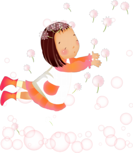 Flower Girls, Bohemian Flower Girls, Bridesmaids - Illustration (450x518)