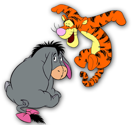 Tigger And Eeyore - Tigger From Winnie The Pooh (433x410)